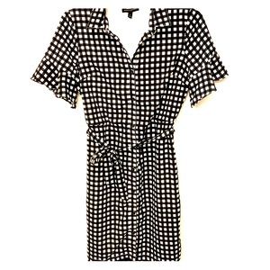 Banana Republic Gingham Tie Dress